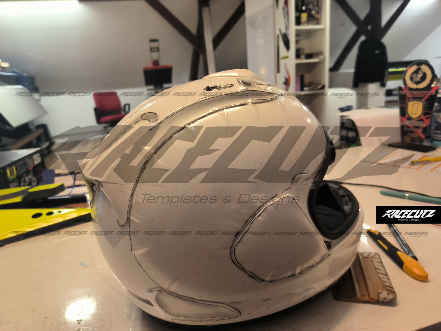 ARAI RX7V EVO - SIZE LARGE & XLARGE & XXLARGE TEMPLATE