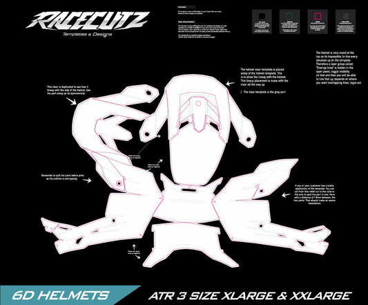 6D ATR 3 - SIZE XLARGE & XXLARGE TEMPLATE