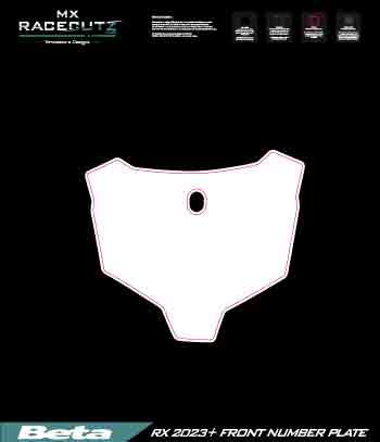 BETA RX 2023-2026 FRONT NUMBER PLATE TEMPLATE