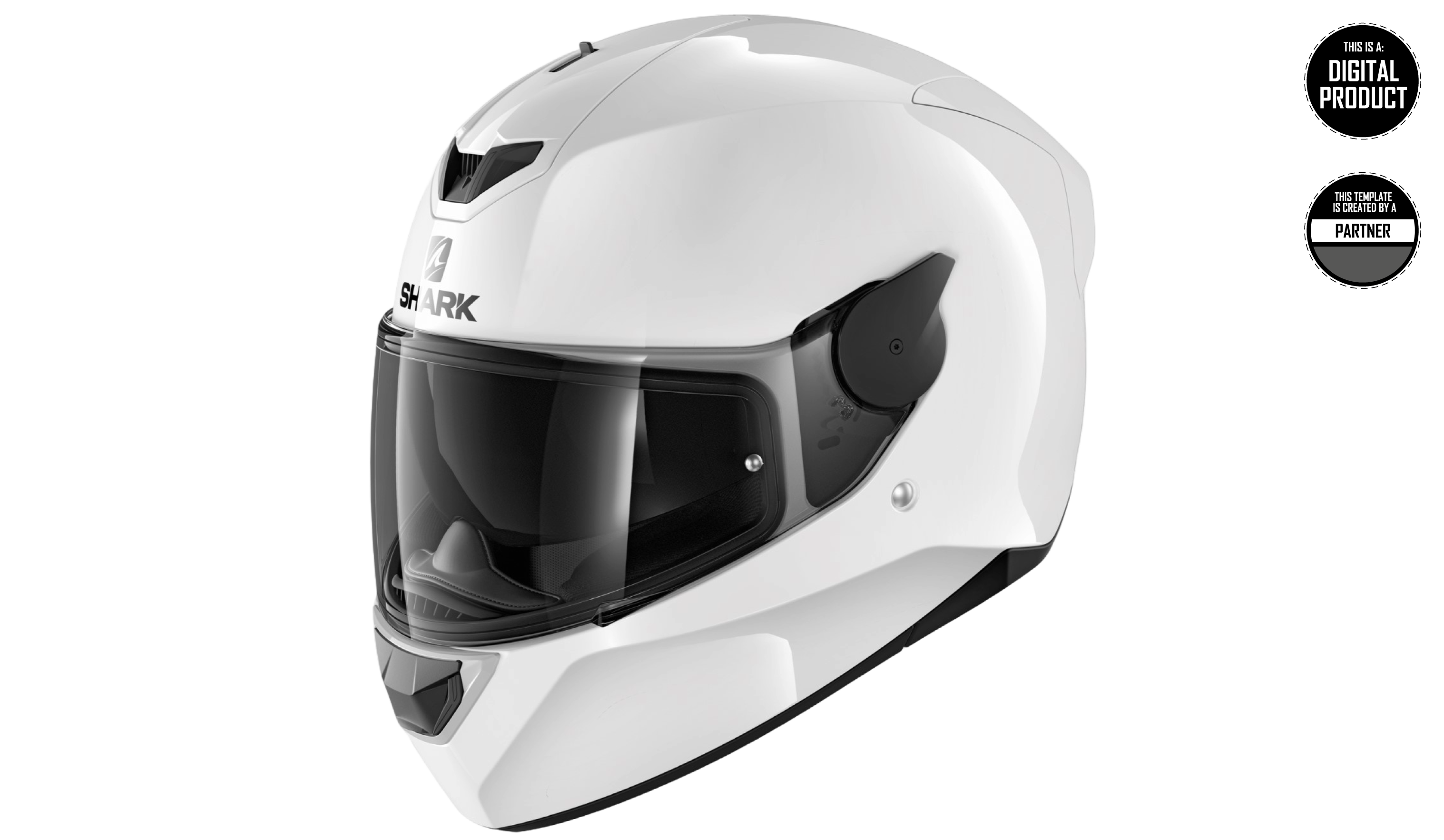 SHARK D-SKWAL 2 - SIZE XSMALL & SMALL & MEDIUM TEMPLATE – RaceCutz
