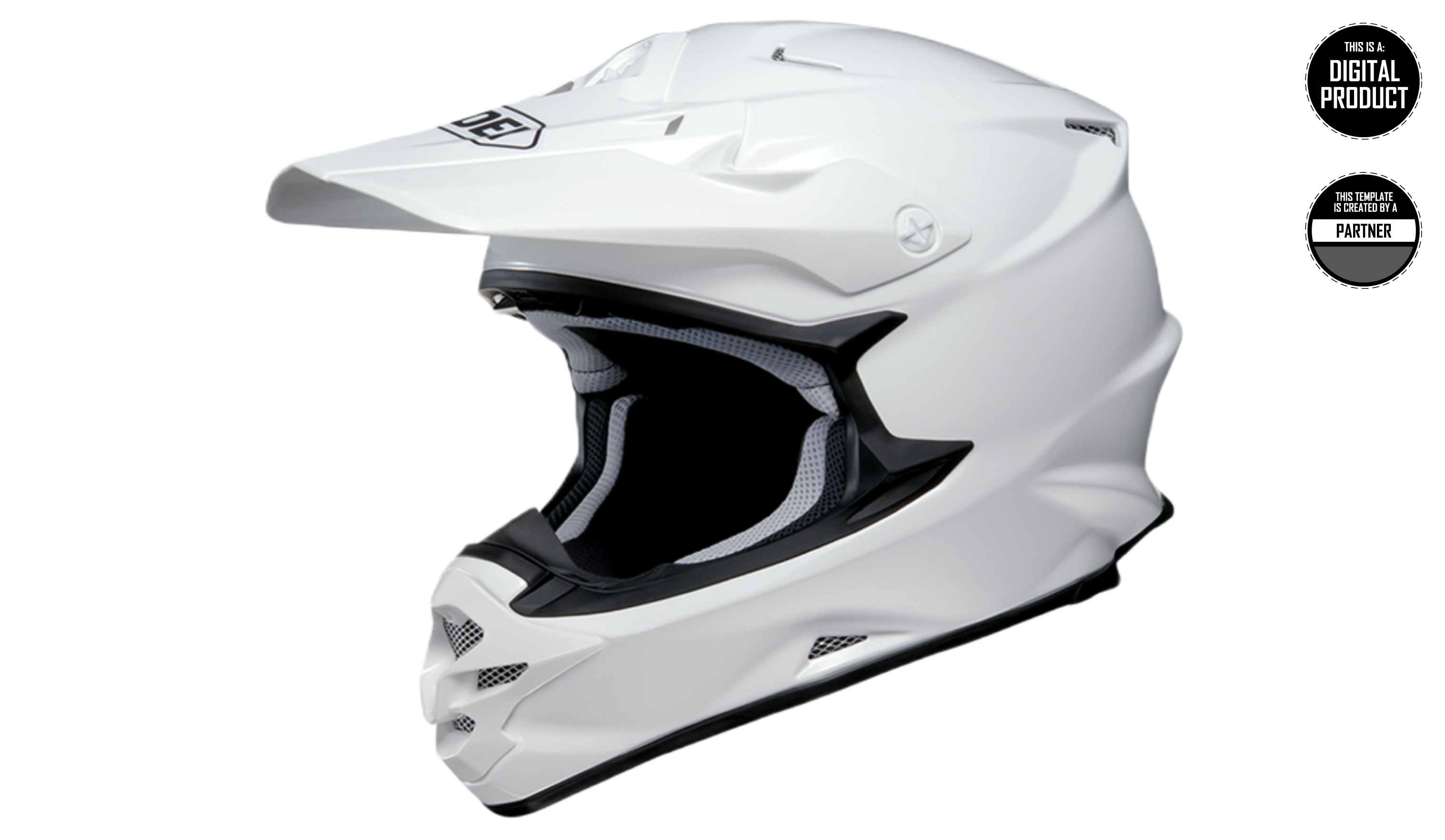 SHOEI vfx-w Mサイズ SHOEI VFX-W - SIZE SMALL & MEDIUM TEMPLATE – RaceCutz