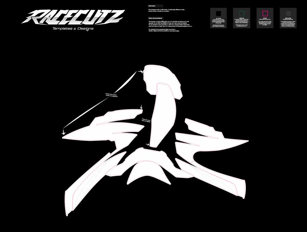 ACERBIS X-WAY - ALL SIZES TEMPLATE