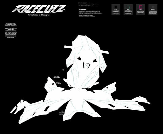 AIROH TWIST 3 - SIZE XSMALL & SMALL & MEDIUM TEMPLATE