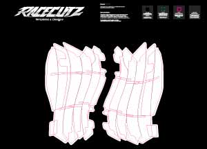 KAWASAKI KX 250 2026 & 450 2024-2026 RADIATOR GUARDS TEMPLATE