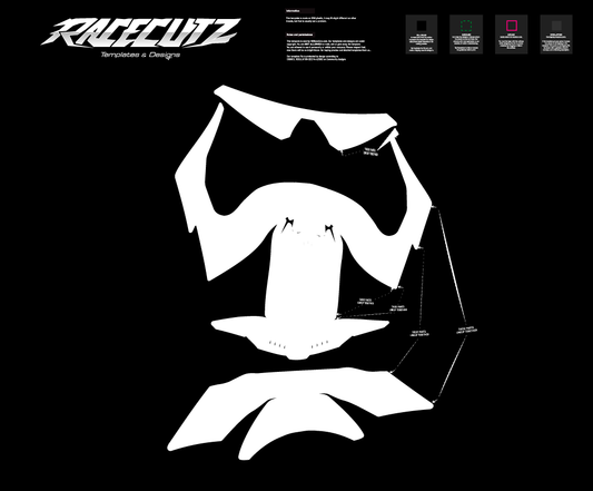 LS2 FF808 STREAM 2 - SIZE MEDIUM & LARGE TEMPLATE