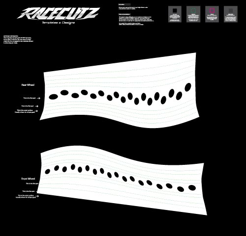 50/50 RIM WRAP - KTM 690 + HUSQVARNA 701 - 17" INCH FRONT + 17" INCH REAR TEMPLATE