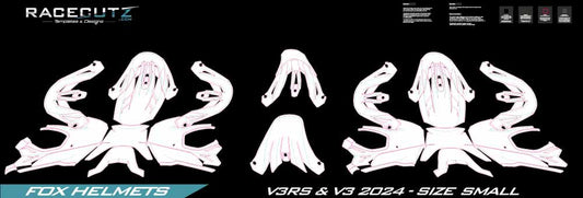 FOX V3-RS and V3 2024+ SIZE SMALL TEMPLATE