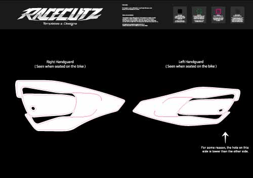 HUSQVARNA FE+TE & FC+TC 2024-2026 OEM HANDGUARDS TEMPLATE