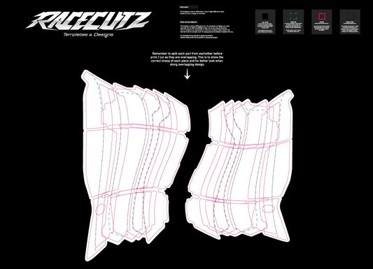 HONDA CRF+RX 250 2022-2026 & CRF+RX 450 2021-2026 RADIATOR GUARDS TEMPLATE