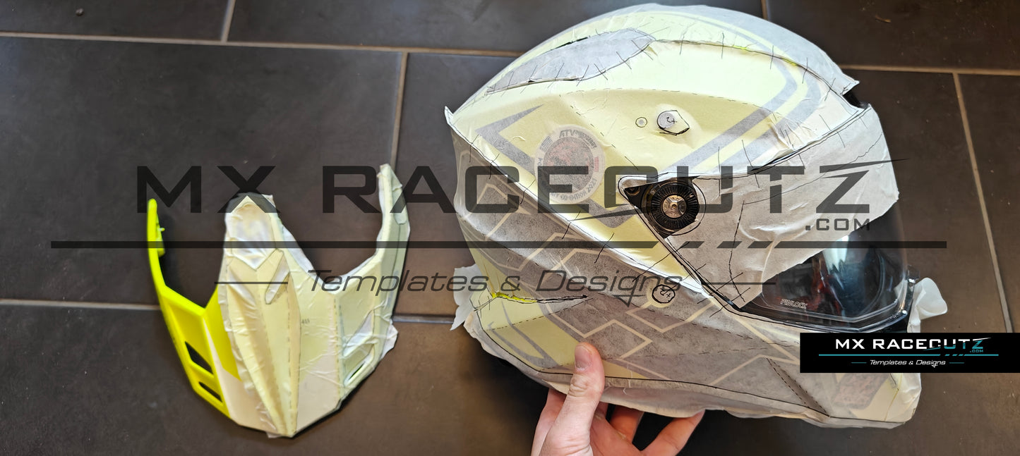 AIROH COMMANDER 1 - SIZE LARGE & XLARGE & XXLARGE TEMPLATE