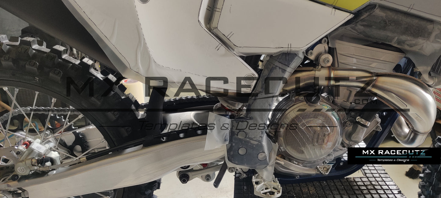 HUSQVARNA FC+TC 2023-2026 & FE+TE 2024-2026 - FRAME GUARDS TEMPLATE