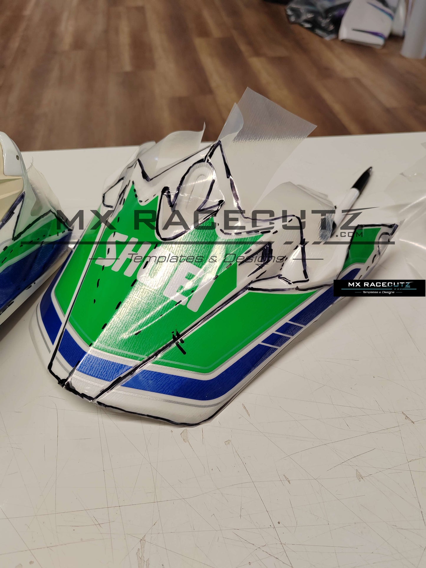 SHOEI VFX-W - SIZE SMALL & MEDIUM TEMPLATE