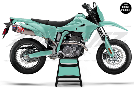 SUZUKI DR-Z4S & SM 2025 - 4 VIEW MOCKUP