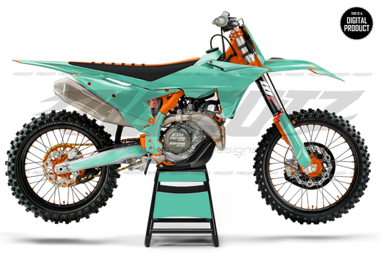 KTM SX & SXF 2025-2026 (2024 FACTORY EDITION) - 3 VIEW MOCKUP