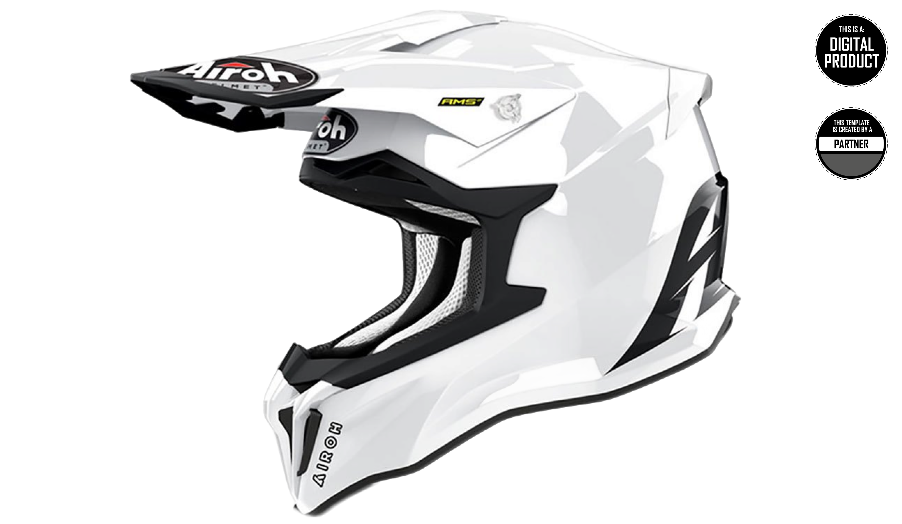 AIROH STRYCKER - SIZE MEDIUM TEMPLATE – RaceCutz