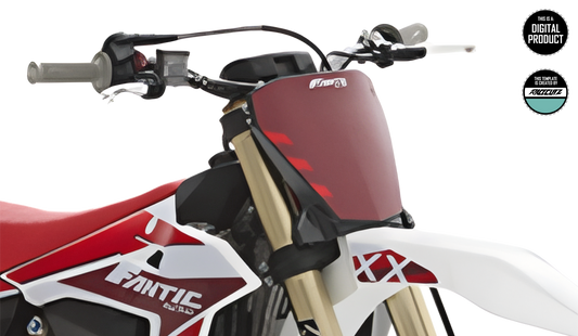 FANTIC XXF + XX 2025-2026 FRONT NUMBER PLATE TEMPLATE