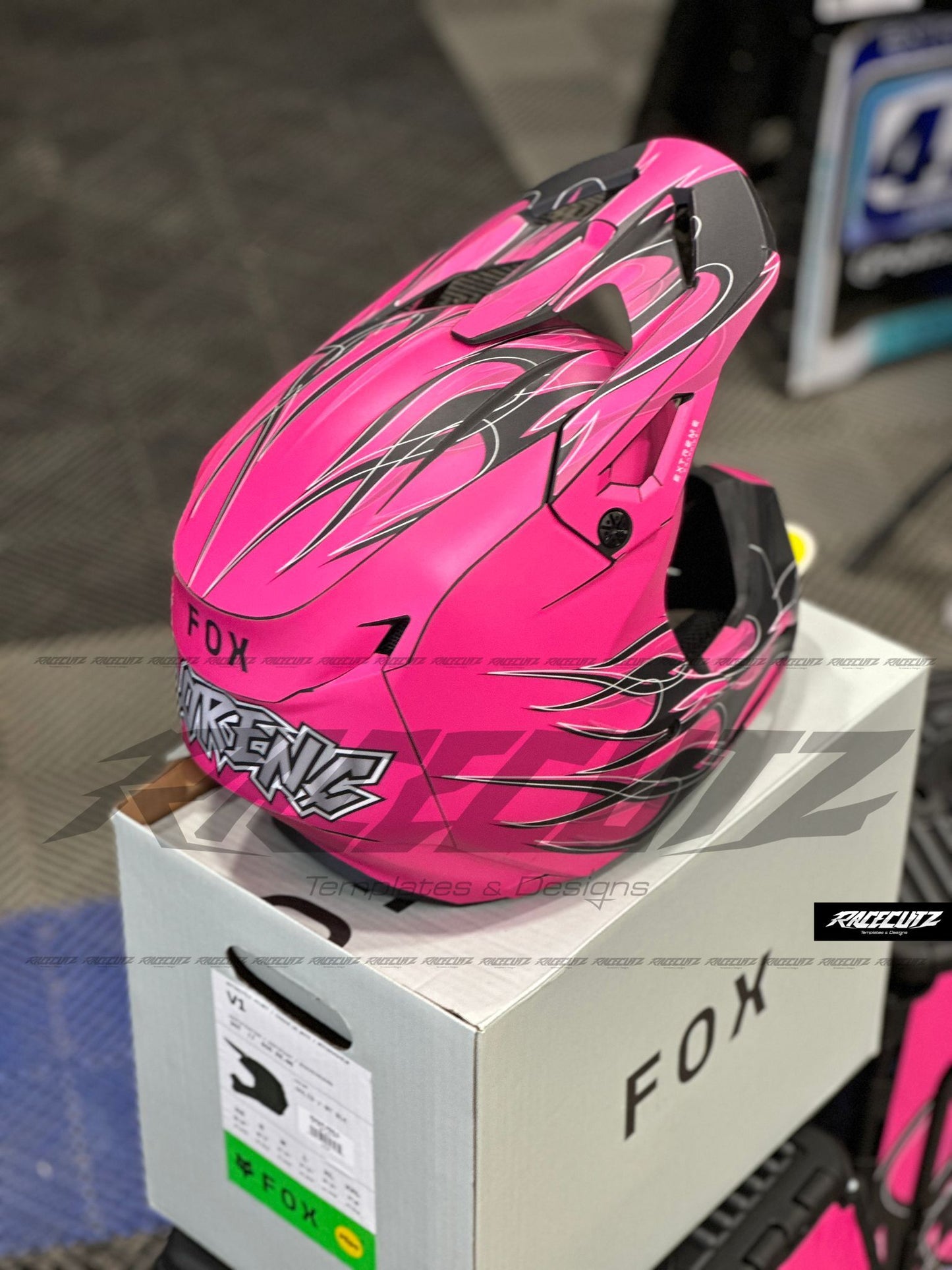 FOX V1 2024+ SIZE XSMALL + ALL YOUTH SIZES TEMPLATE