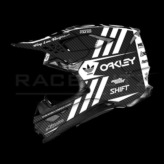 ALPINESTARS SM8+10 - THREE STRIPES CARBON DESIGN - SIZE MEDIUM