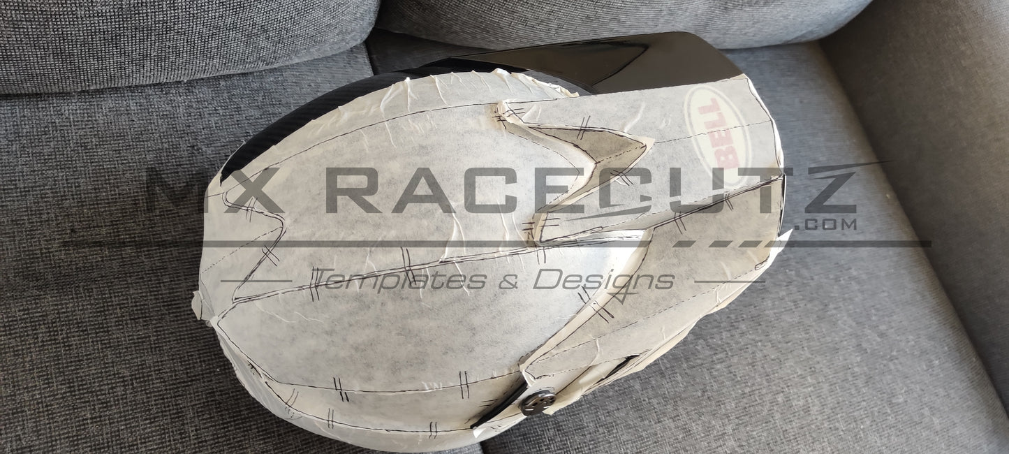 BELL MOTO 10 - SIZE XLARGE & XXLARGE TEMPLATE
