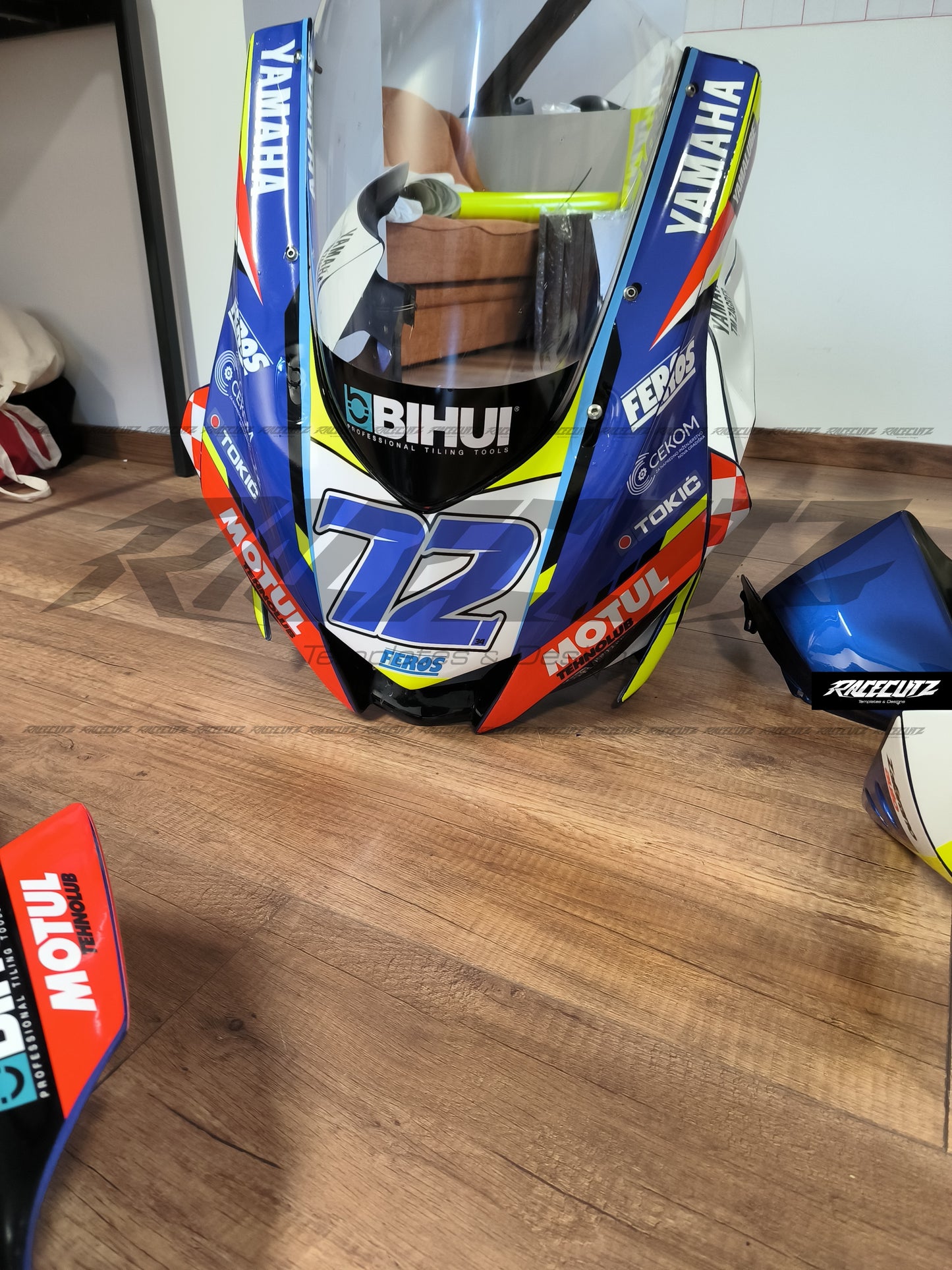 YAMAHA R6 2017-2026 MAC RACING FAIRINGS TEMPLATE