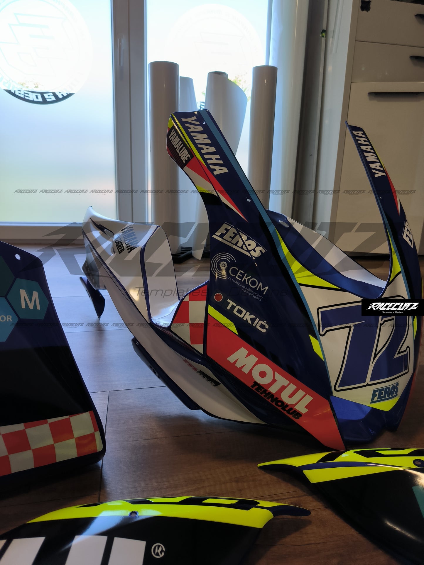 YAMAHA R6 2017-2026 MAC RACING FAIRINGS TEMPLATE