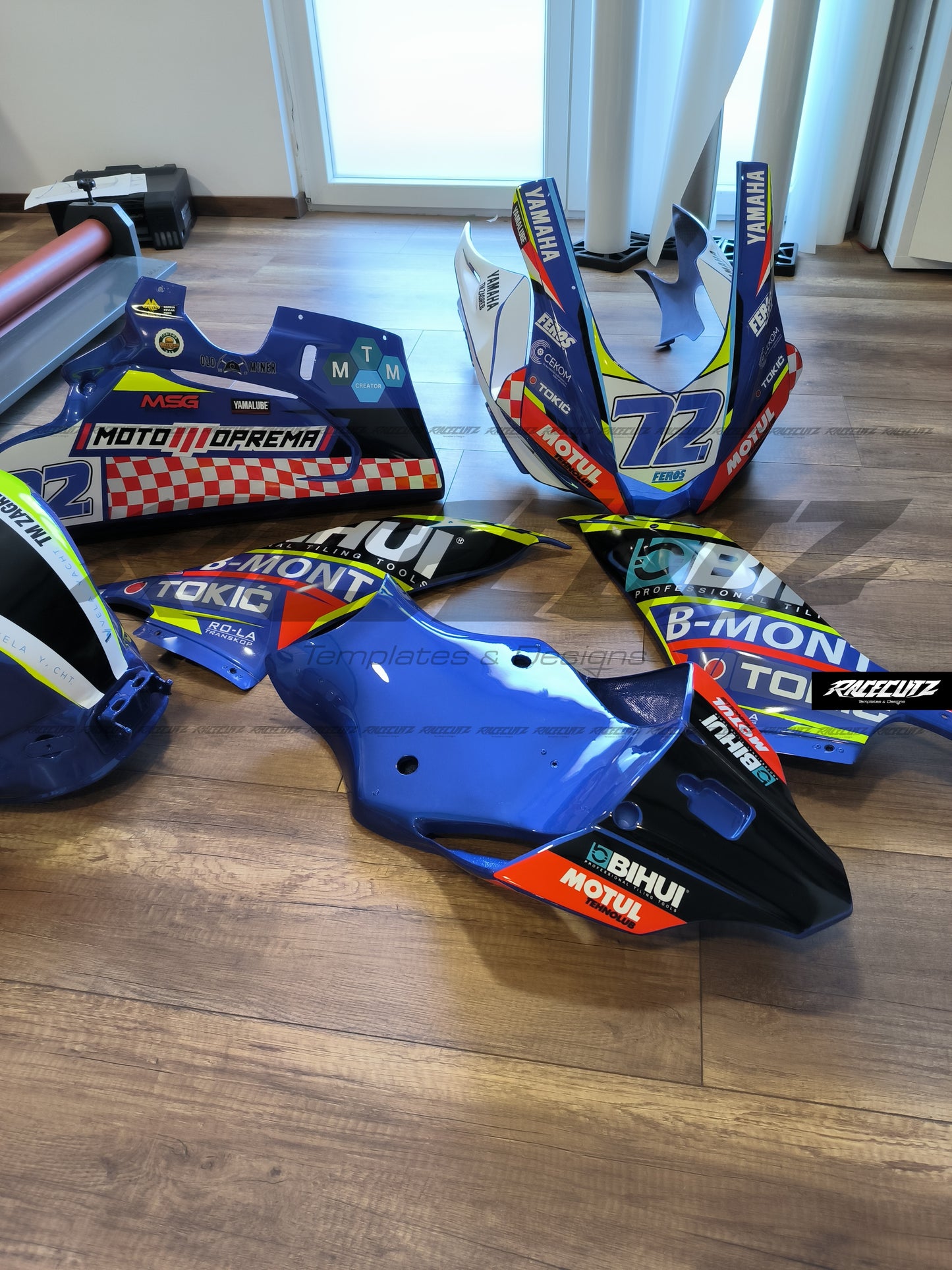 YAMAHA R6 2017-2026 MAC RACING FAIRINGS TEMPLATE