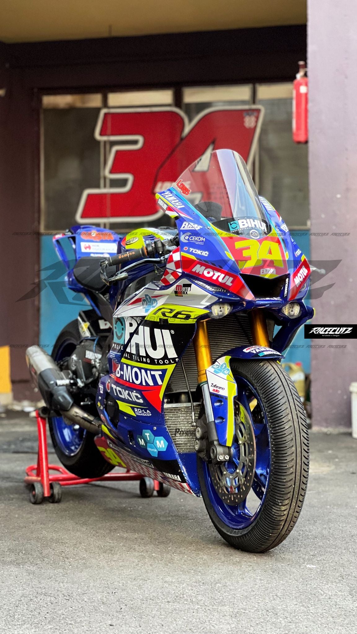 YAMAHA R6 2017-2026 MAC RACING FAIRINGS TEMPLATE