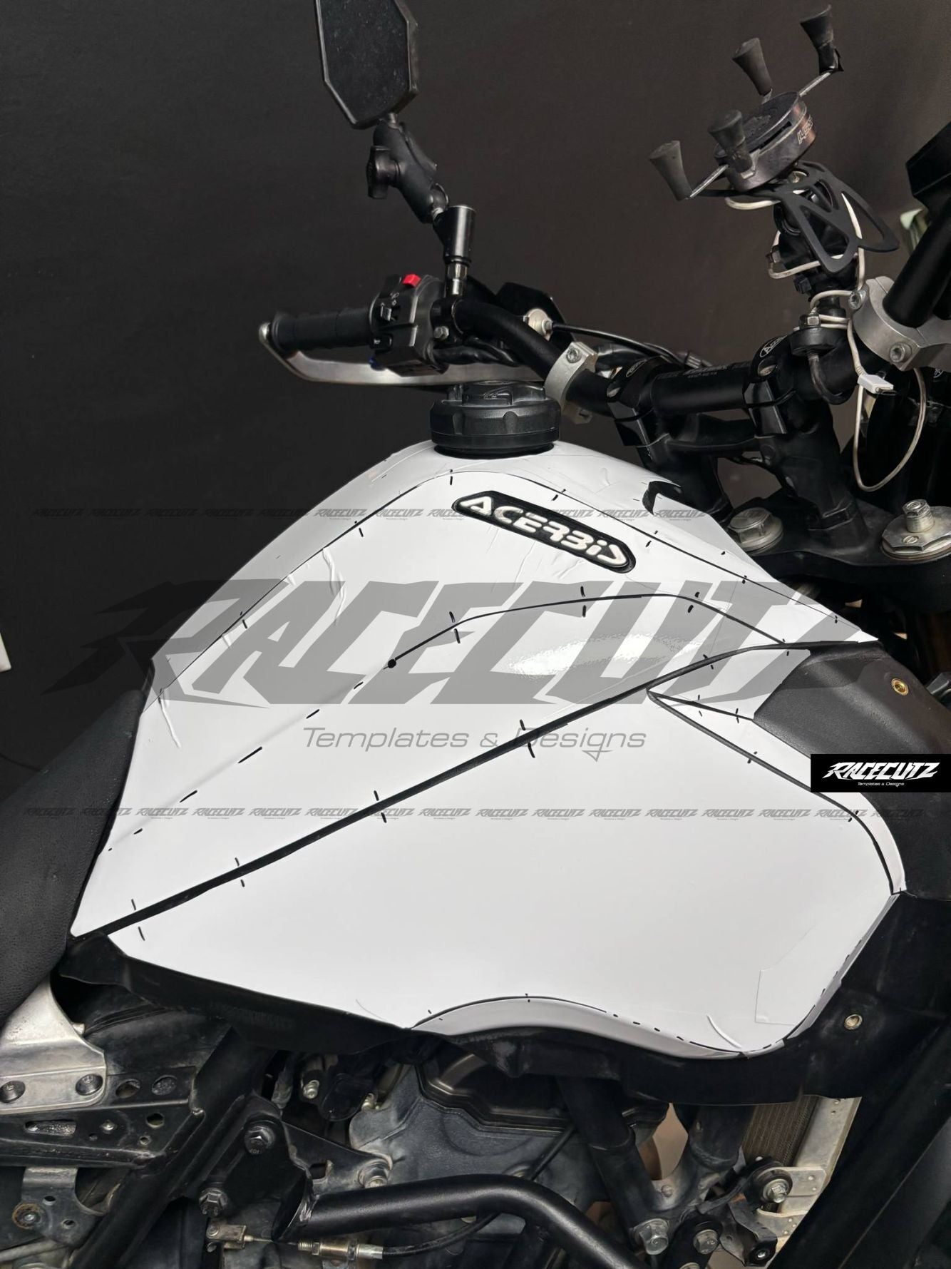 YAMAHA TENERE 700 2019-2024 ACERBIS TANK 23L TEMPLATE