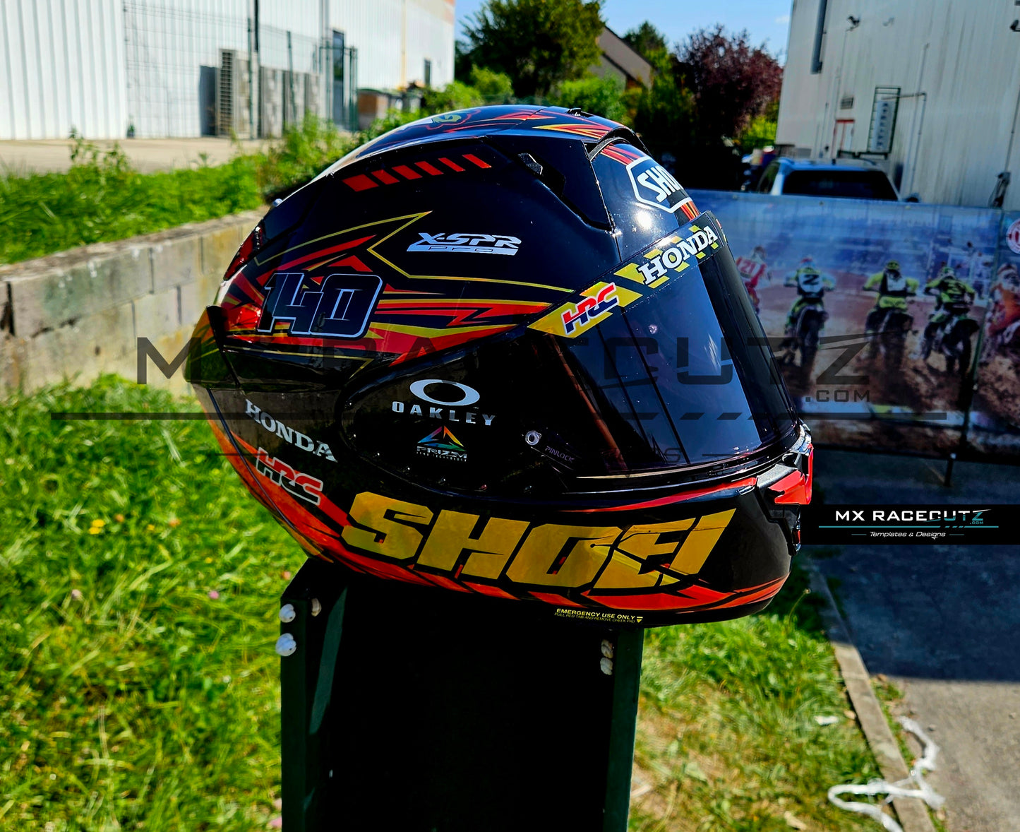 SHOEI X-SPR PRO / X-FIFTEEN- SIZE LARGE TEMPLATE