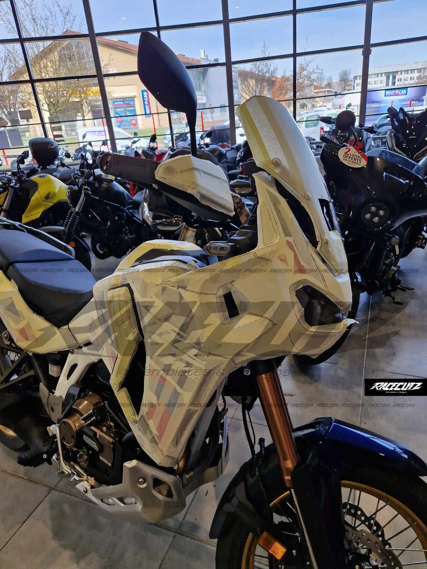 HONDA CRF 1100L AFRICA TWIN ADVENTURE SPORTS 2024-2025 TEMPLATE