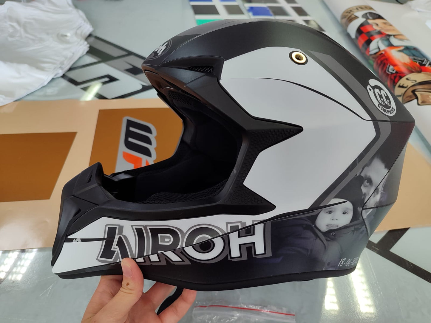 AIROH WRAAP - SIZE LARGE & XLARGE & XXLARGE TEMPLATE