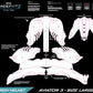 AIROH AVIATOR 3 - SIZE LARGE TEMPLATE