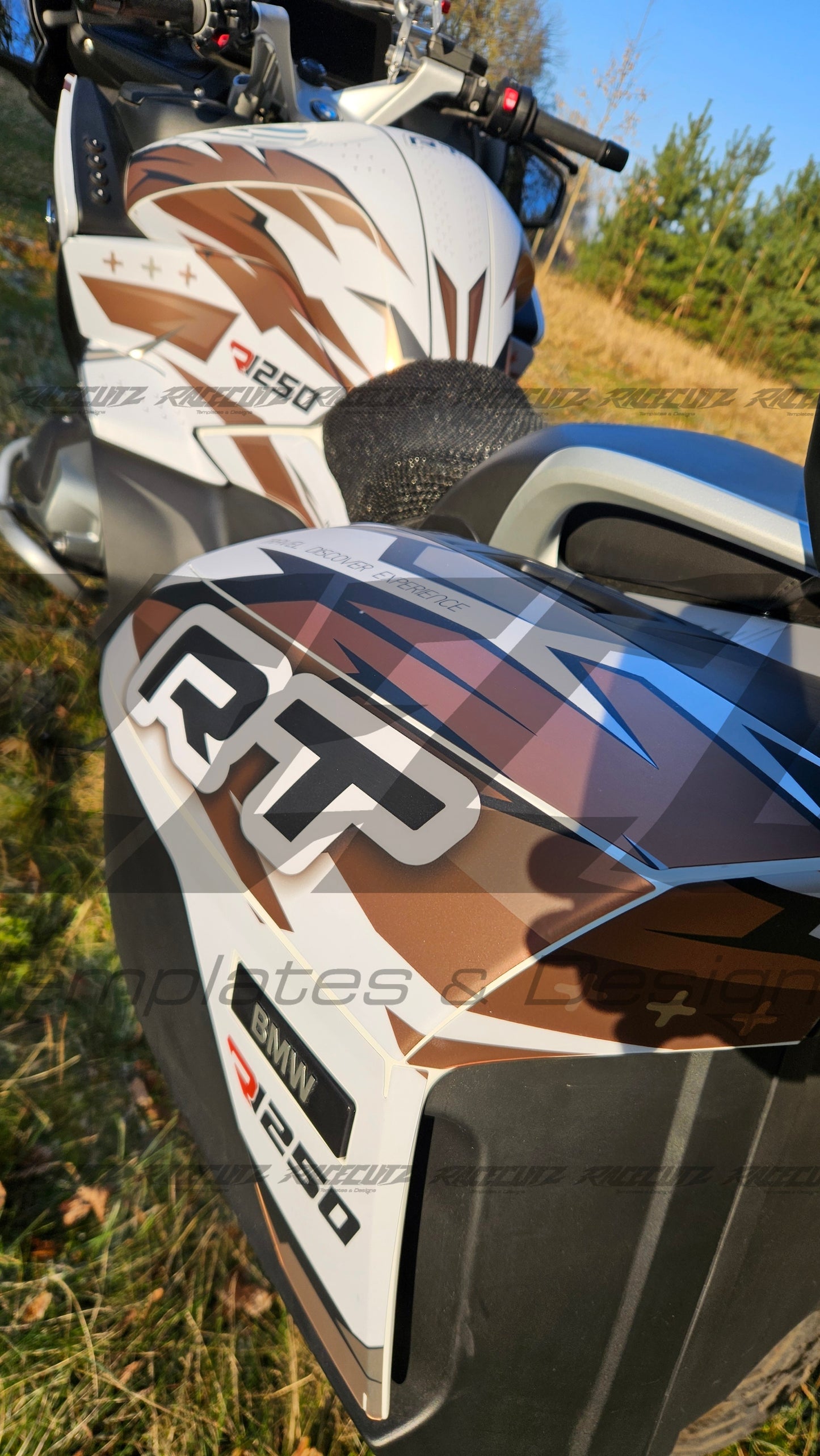 BMW R 1250 RT 2021-2025 PANNIERS TEMPLATE