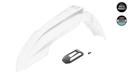 KTM 2023-2026 FRONT FENDER WITH CONNECTIVITY UNIT GPS TEMPLATE