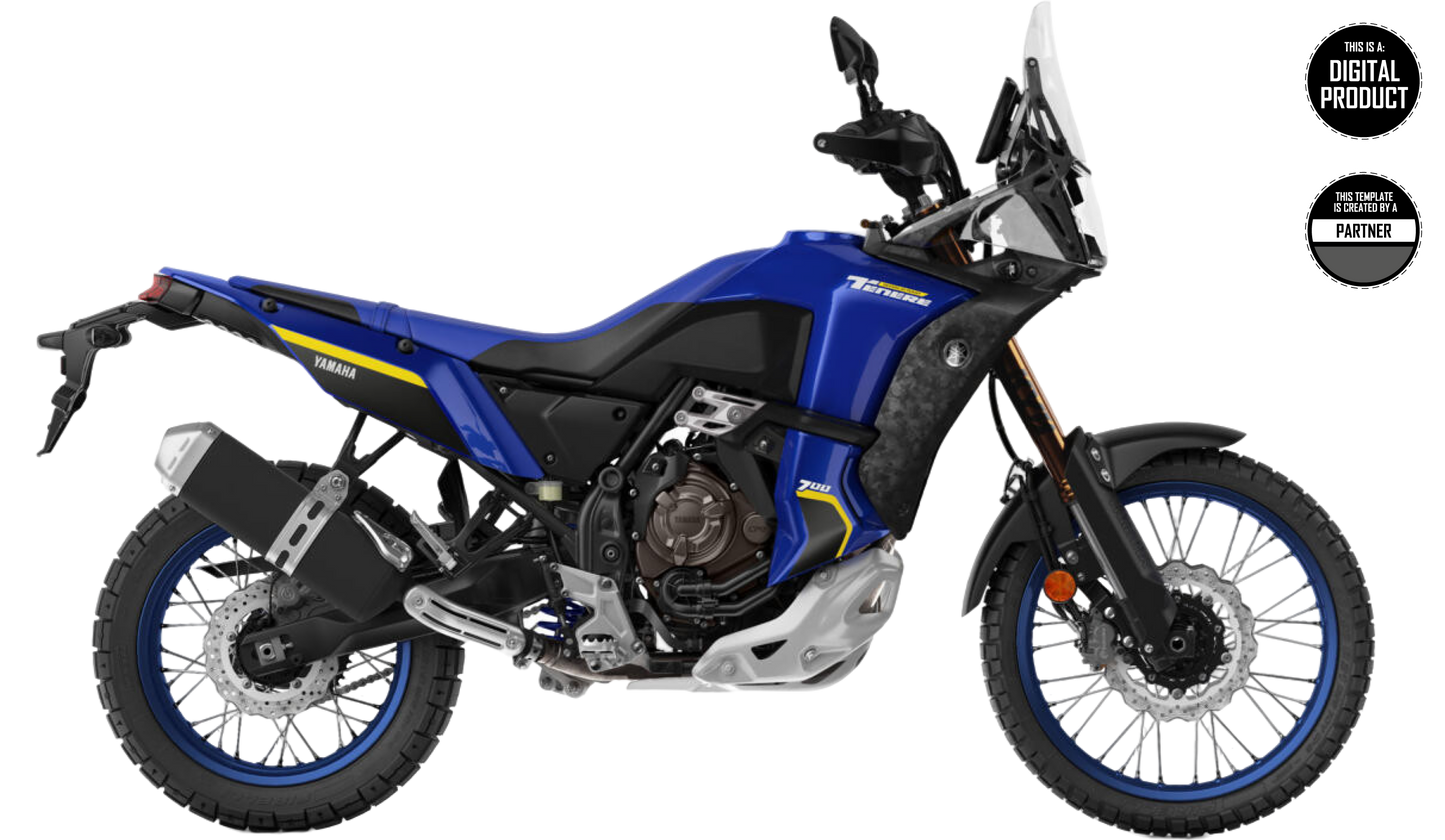 YAMAHA TENERE 700 WORLD RAID 2022-2025 TEMPLATE