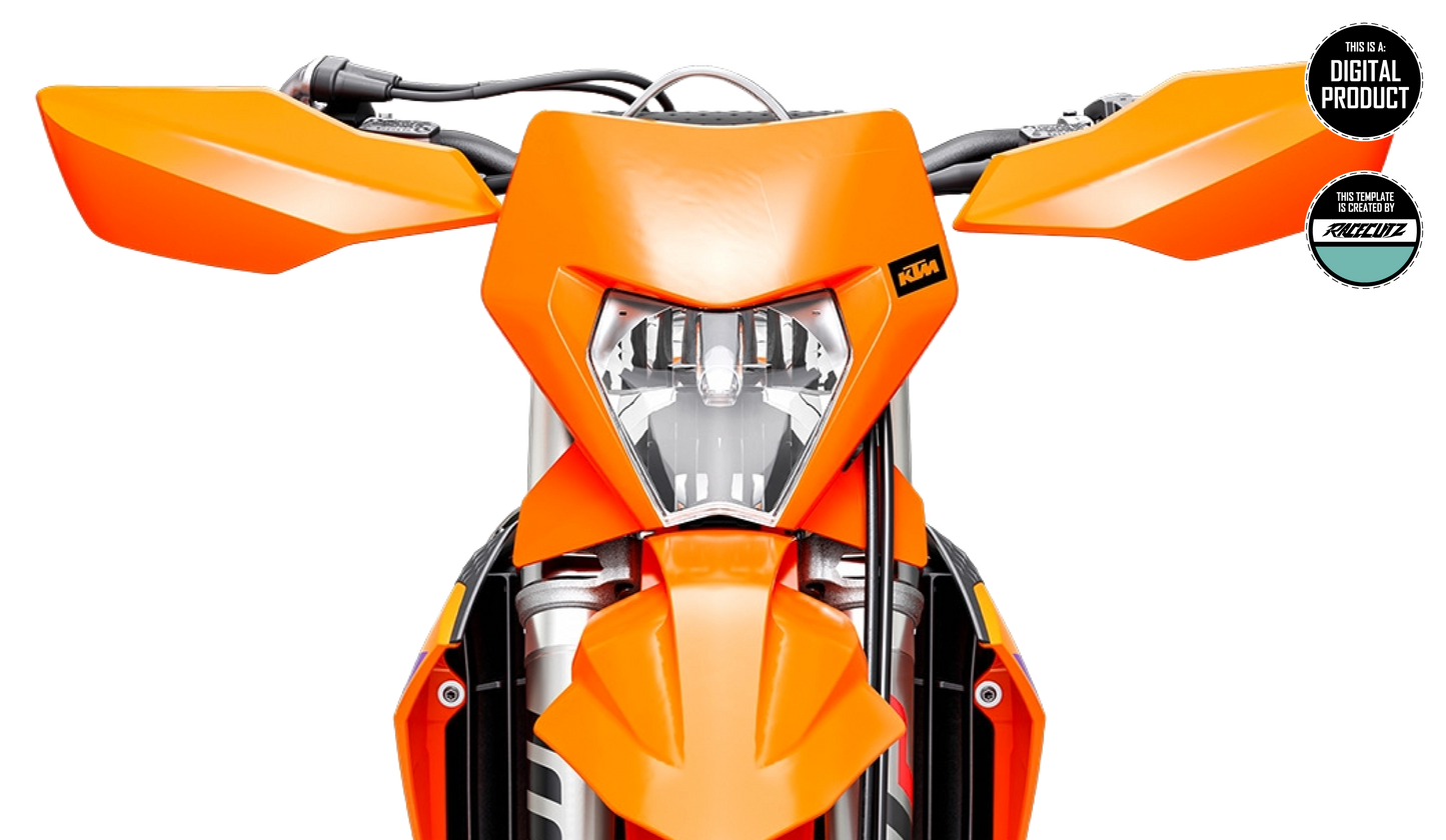 KTM/GASGAS 2024-2026 OEM HANDGUARDS TEMPLATE