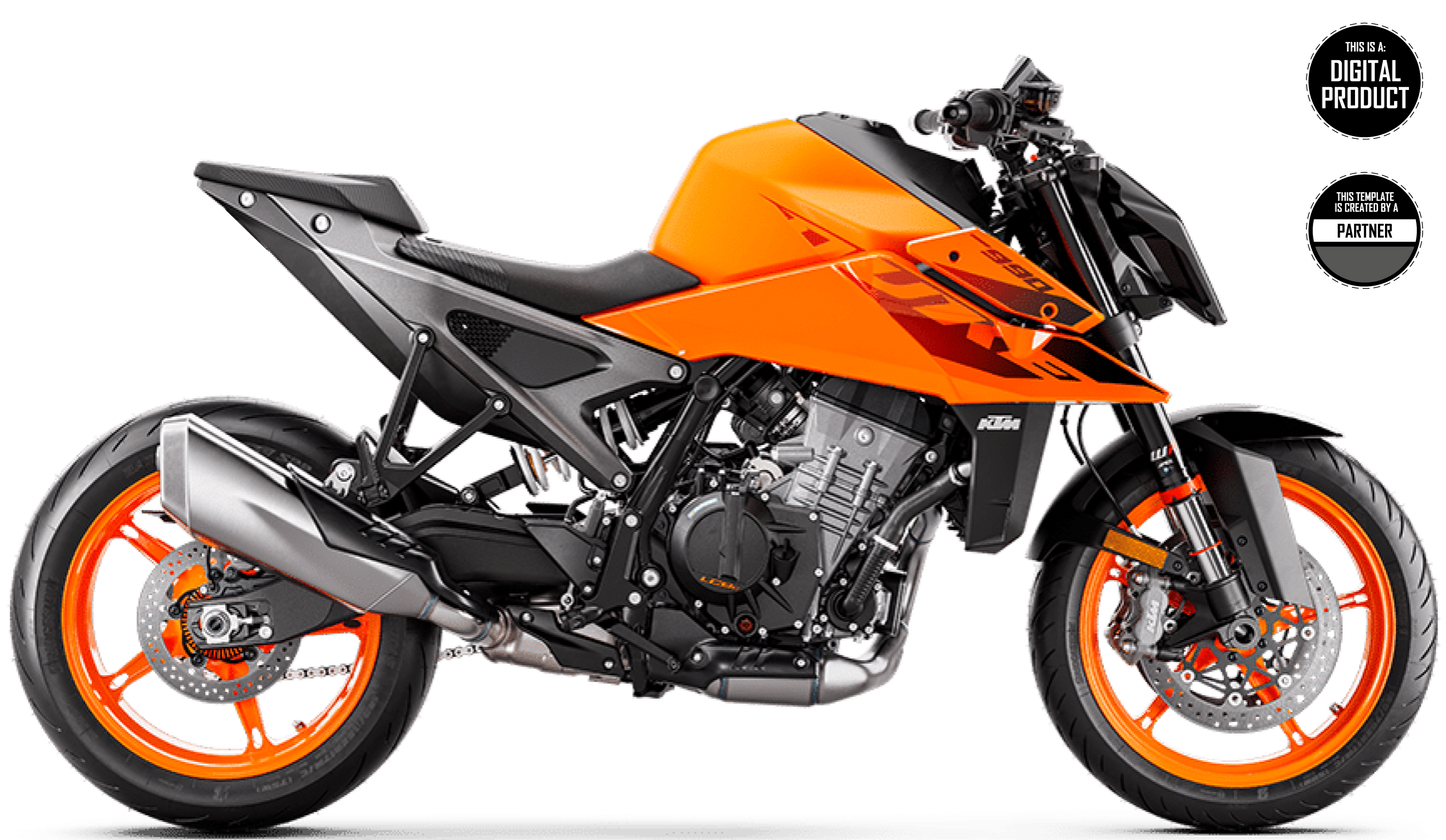 KTM 990 DUKE R 2024-2026 TEMPLATE
