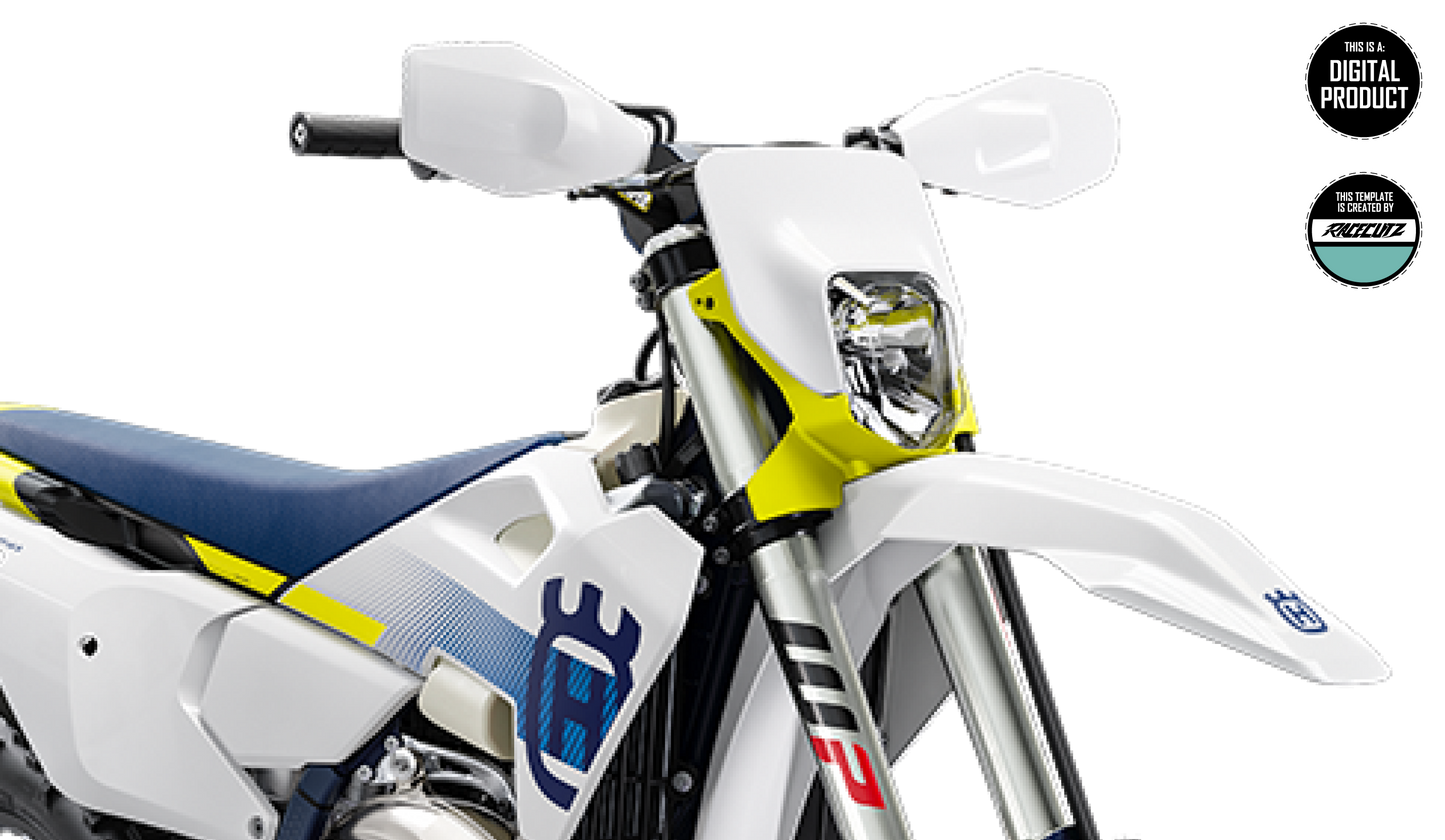 HUSQVARNA TE & FE 2024-2026 HEADLIGHT MASK TEMPLATE