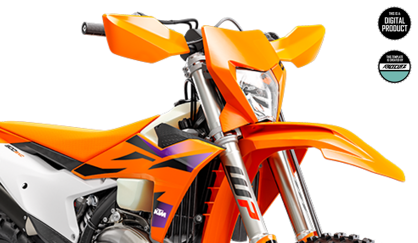KTM EXC 2024-2026 HEADLIGHT MASK TEMPLATE