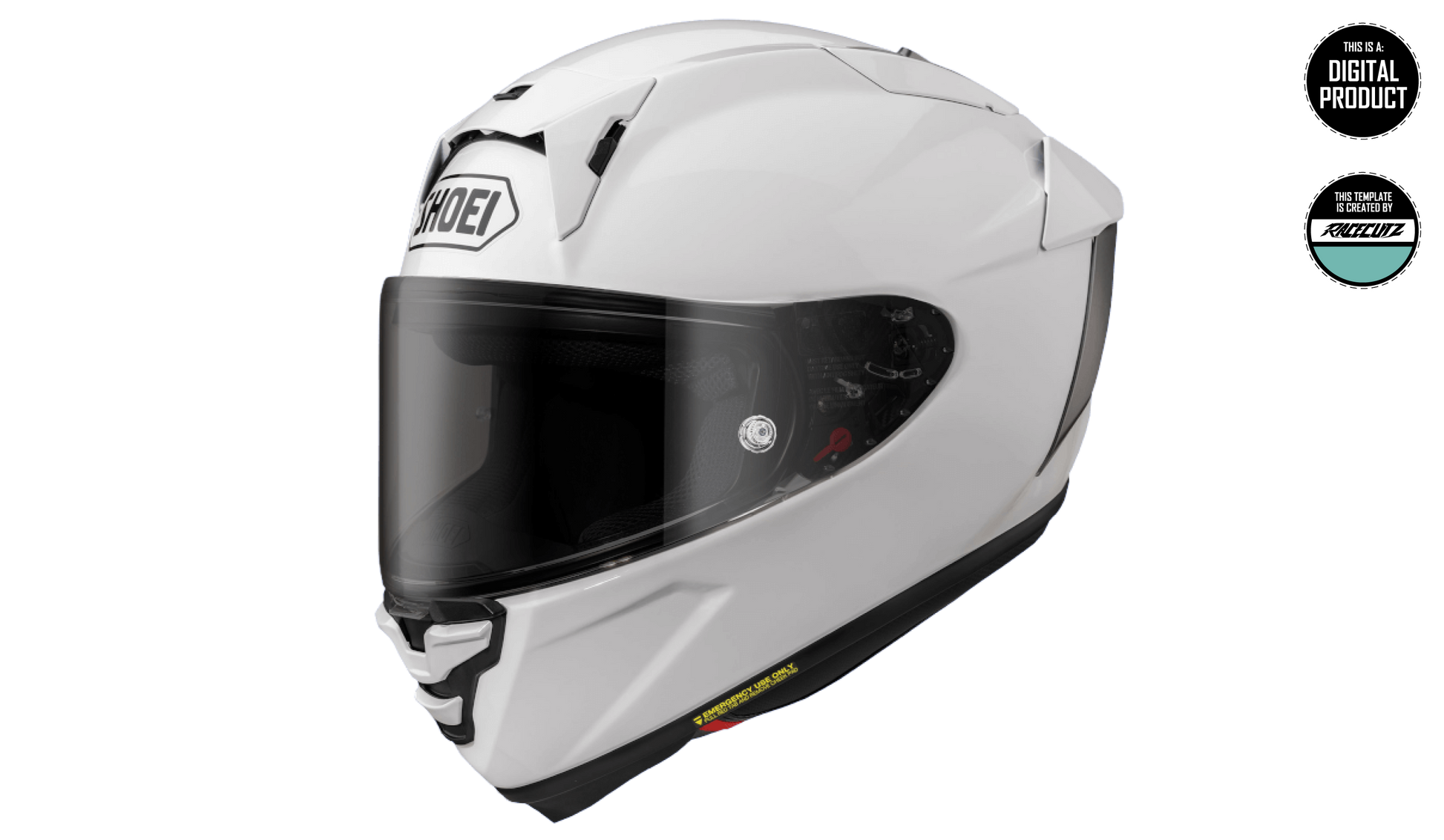 shoei gx-1 helmet SHOEI X-SPR PRO / X-FIFTEEN- SIZE LARGE TEMPLATE – RaceCutz
