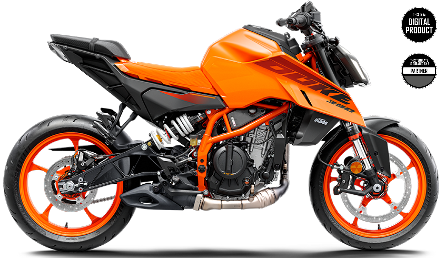 KTM 390 DUKE 2024-2026 TEMPLATE