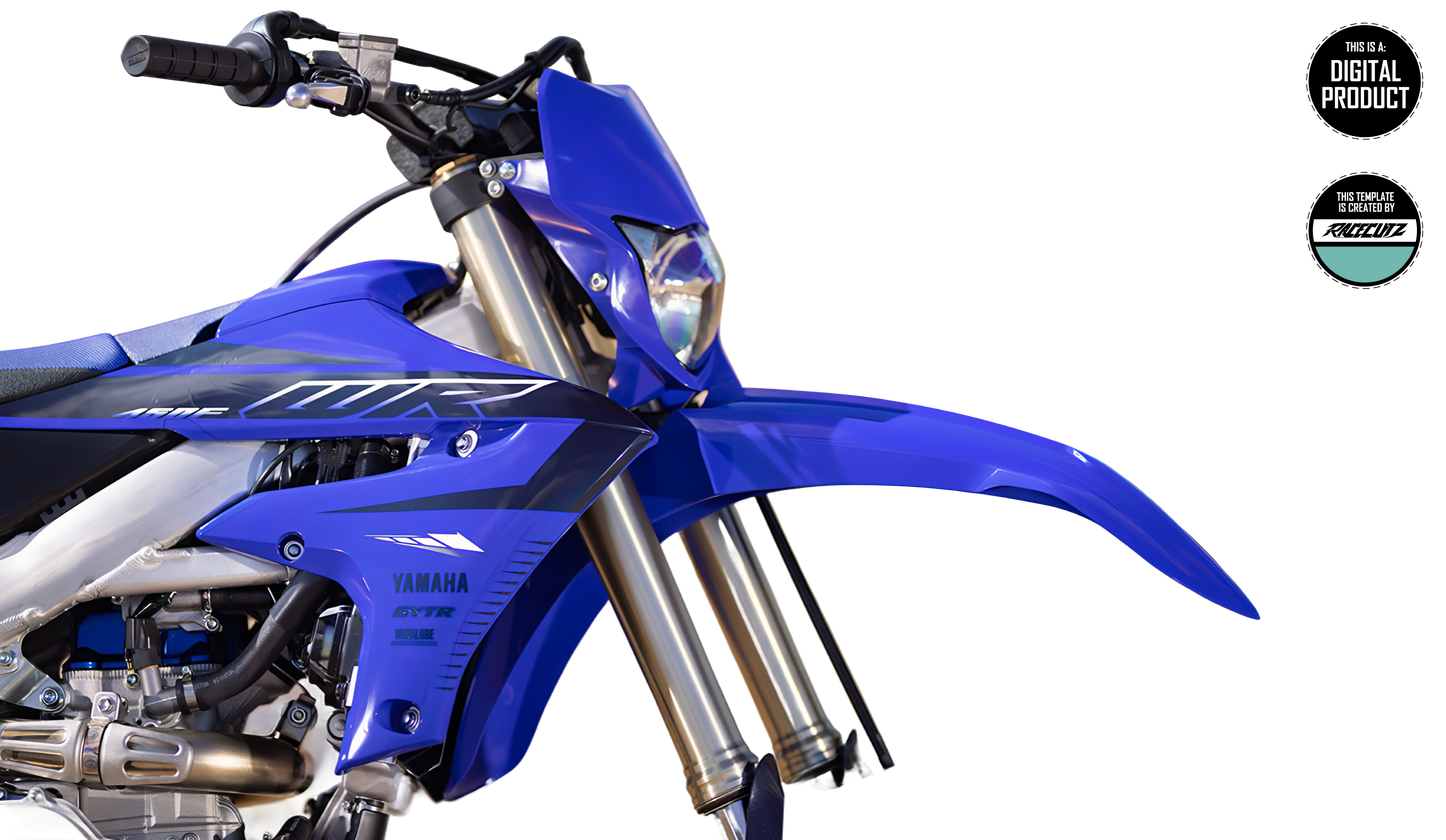YAMAHA WR 250 2020-2026 & WR 450 2019-2026 HEADLIGHT MASK TEMPLATE