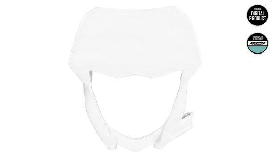 YAMAHA WR 250 2020-2026 & WR 450 2019-2026 HEADLIGHT MASK TEMPLATE