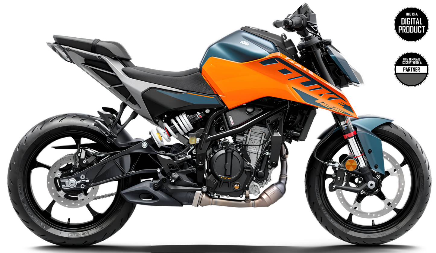 KTM 125 DUKE 2024-2026 TEMPLATE