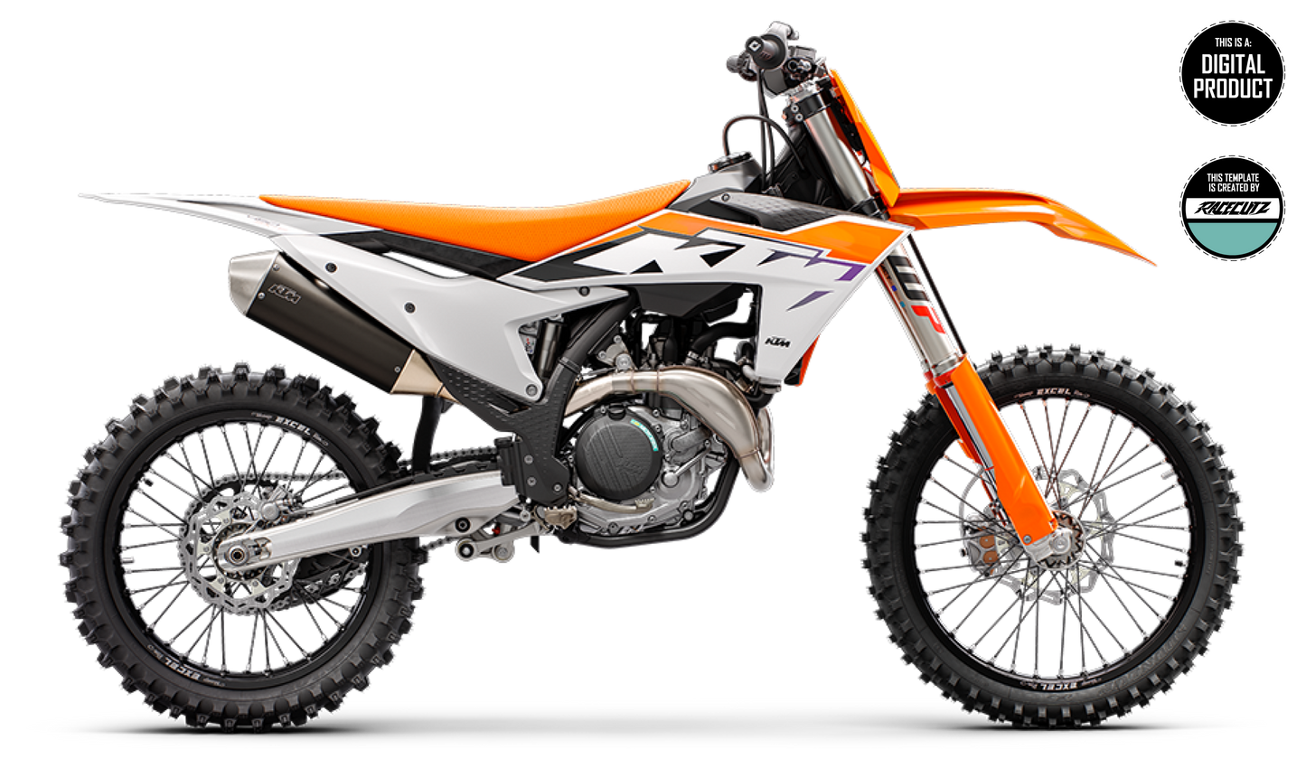 KTM SX-SXF 2023-2026 & EXC 2024-2026 - FRAME GUARDS TEMPLATE