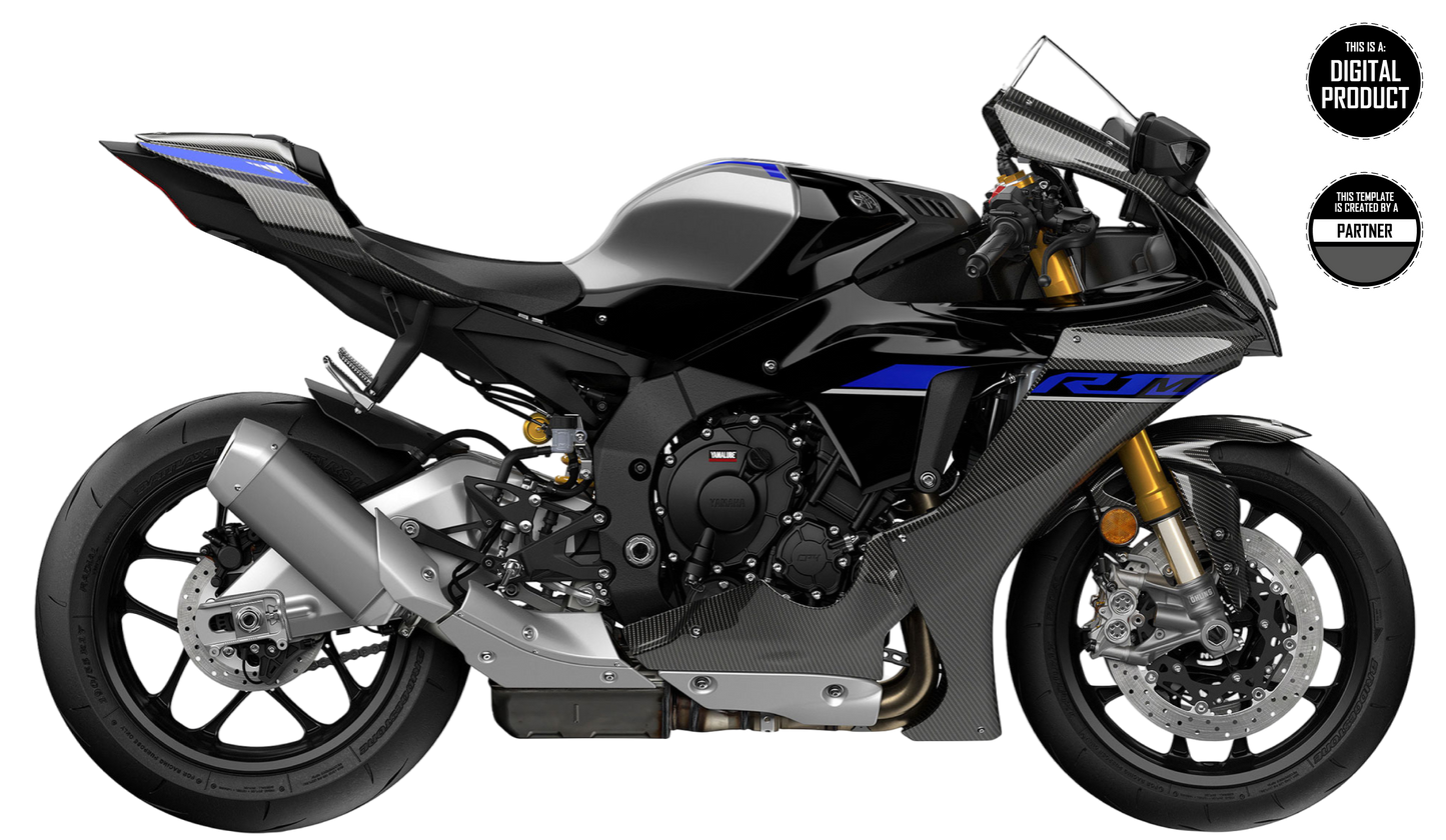 YAMAHA R1 2020-2026 MAC RACING CARBON FAIRINGS TEMPLATE