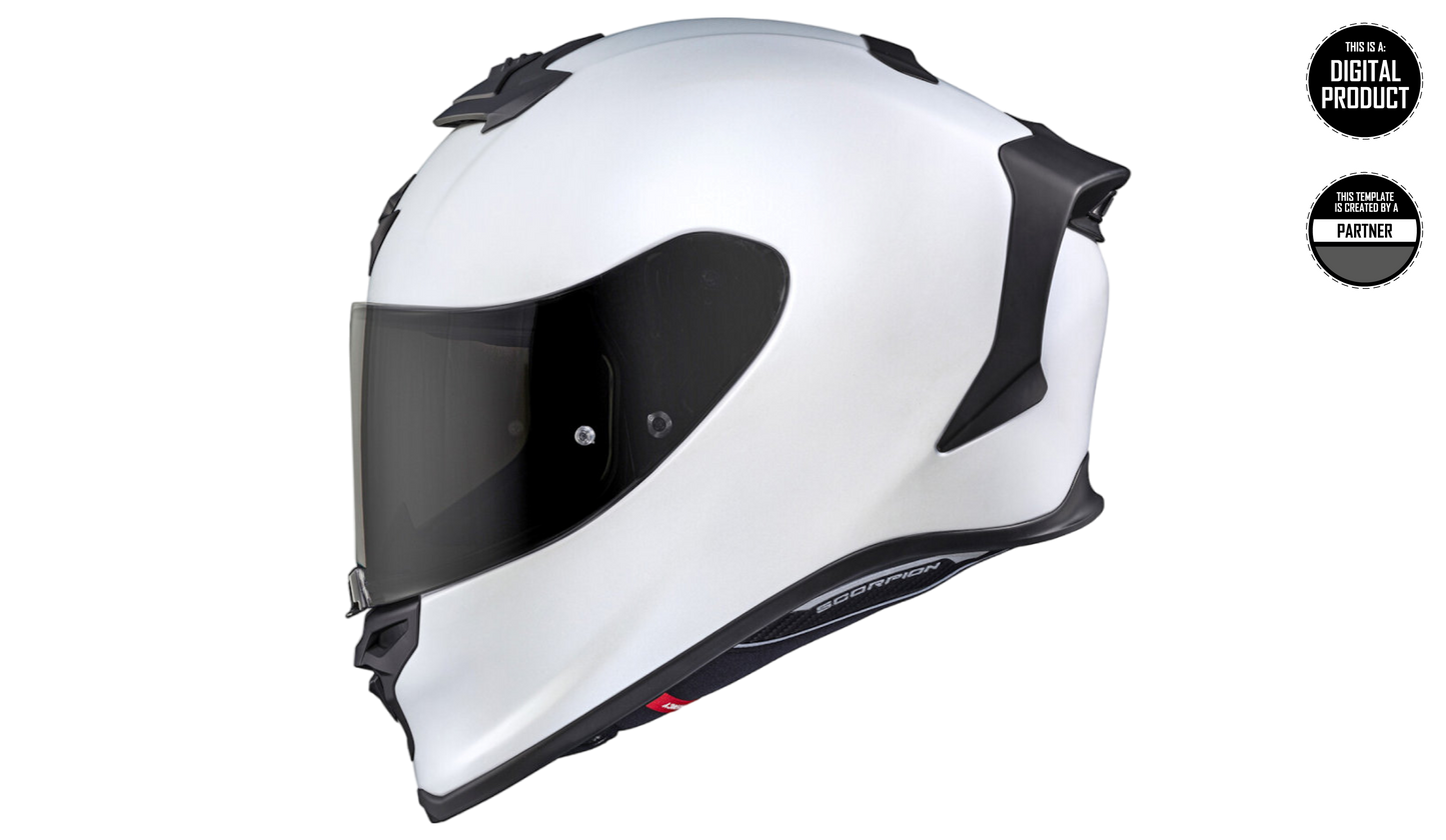 SCORPION EXO R1 - SIZE XSMALL & SMALL & MEDIUM TEMPLATE