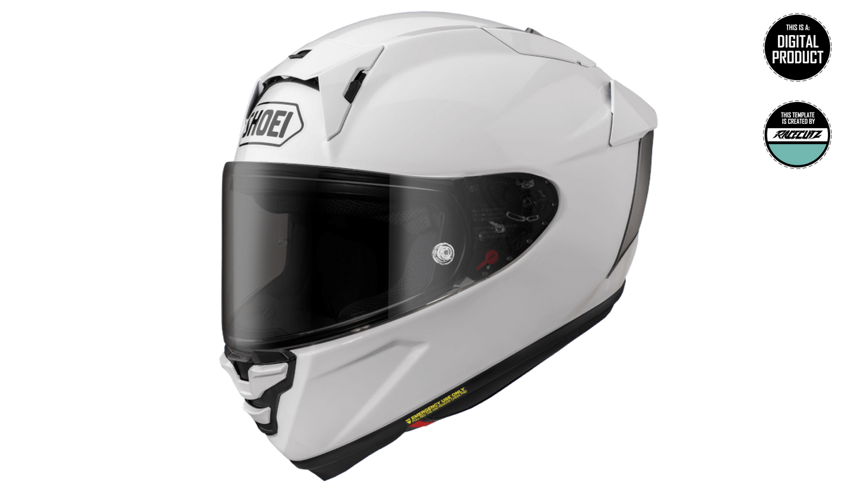 SHOEI X-SPR PRO / X-FIFTEEN - SIZE MEDIUM TEMPLATE – RaceCutz SHOEI X-SPR PRO / X-FIFTEEN - SIZE MEDIUM TEMPLATE – RaceCutz