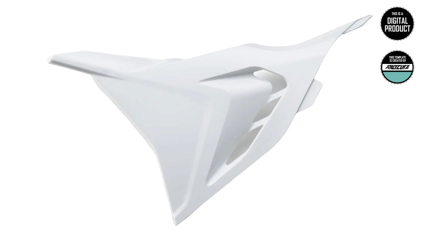 KTM SX-SXF 2023-2026 & EXC 2024-2026 VENTET AIR FILTER COVER TEMPLATE