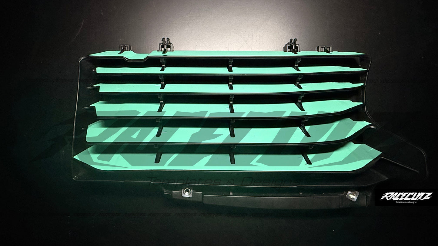 ZXMOTO MX 250 & 450 2027 - RADIATOR GUARDS TEMPLATE